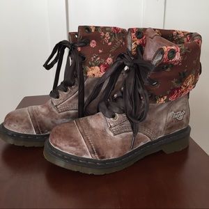 Vintage Doc Martin Flower Boot